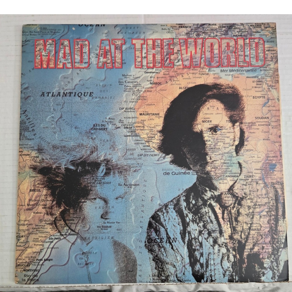 Mad At The World Vinyl LP  + Promo Poster 1987 Frontline RO9016 Synth Darkwave